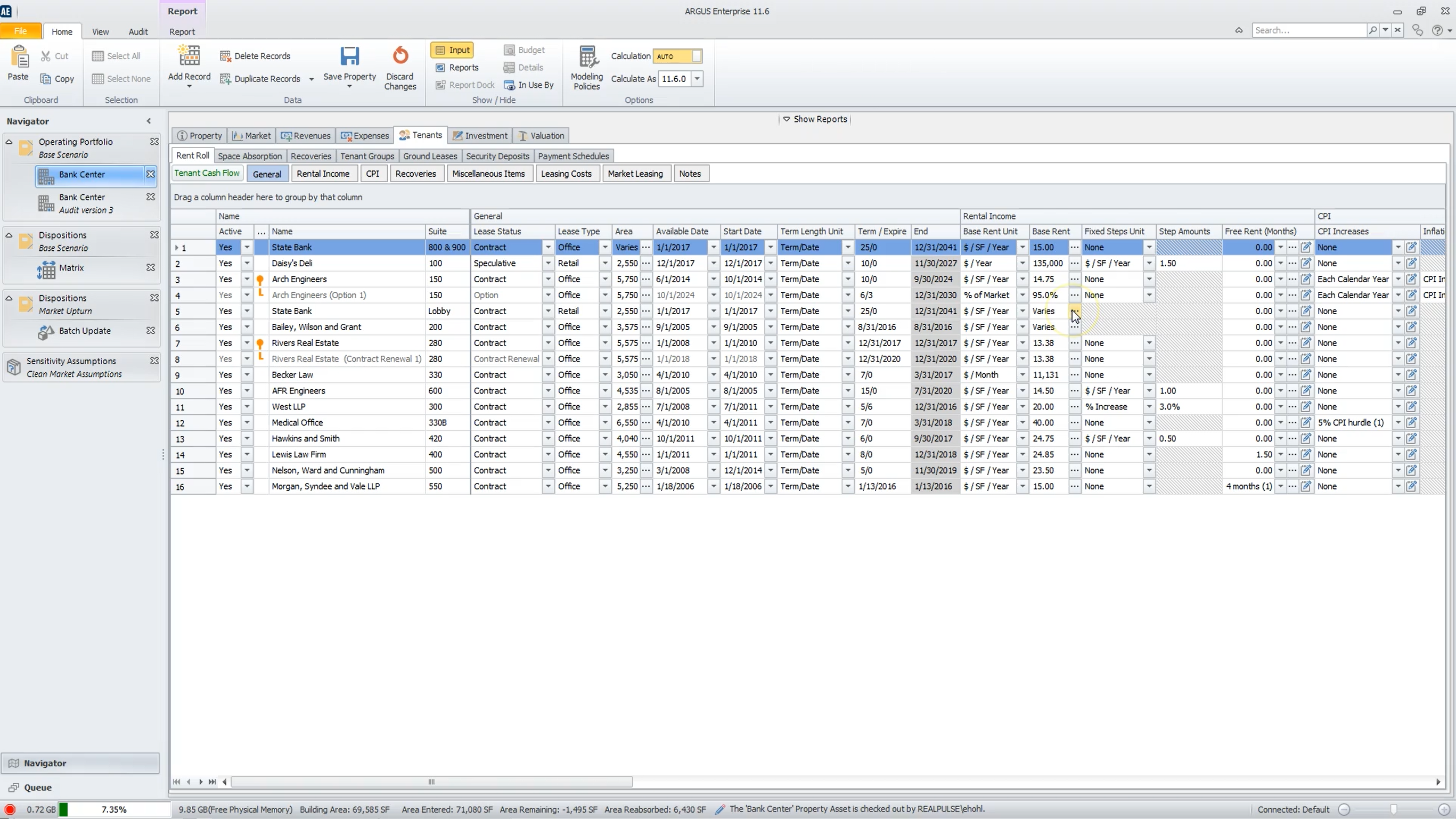 screenshot of ARGUS Enterprise